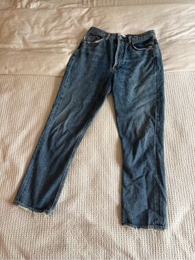 Agolde Riley High Rise Straight Crop Jeans - size 27